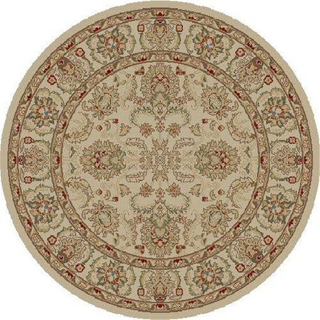 CONCORD GLOBAL 5 ft. 3 in. Ankara Oushak - Round, Ivory 61720